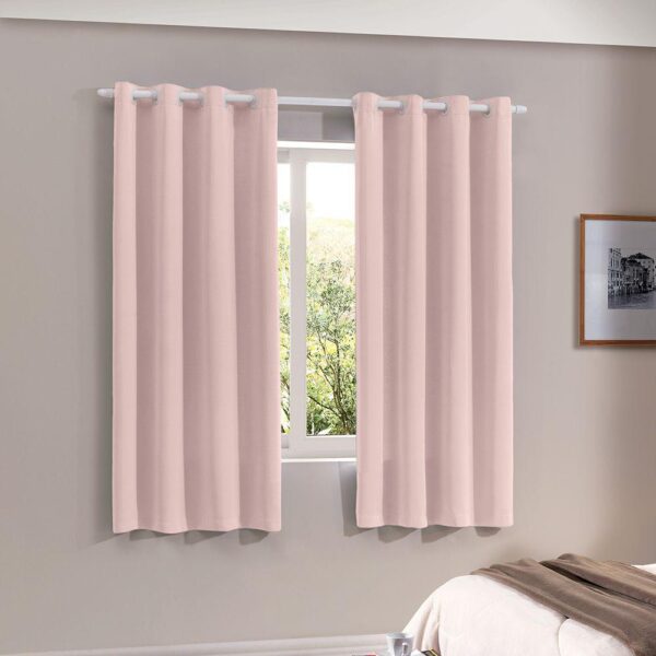 Cortina Blackout e Vual 3,0x1,70 Bella Janela Bali (Rose)