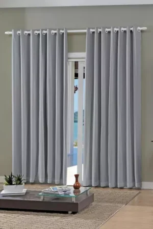 Cortina Blackout Para Quarto/Sala 3,60x2,50 Bella Janela Titânio (Cinza)