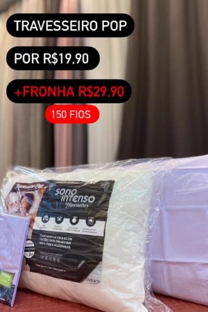 Travesseiro pop sono intenso + Fronha