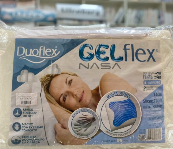 Travesseiro Duoflex Gelflex Nasa Manta de Gel 50X70CM