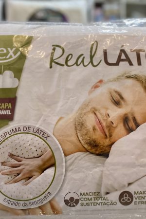 Travesseiro real latex Duoflex 50x70cm