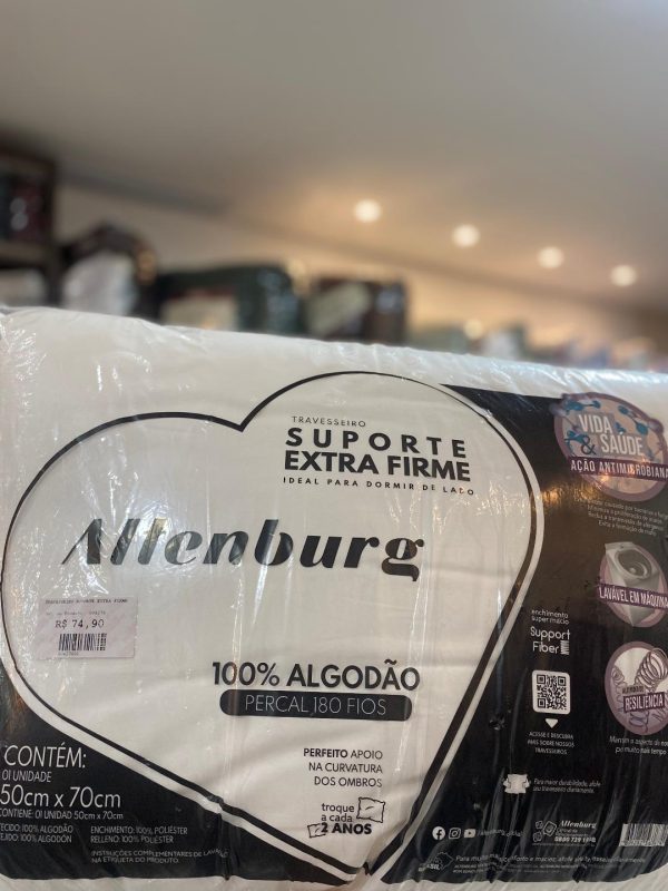 Travesseiro Altenburg 50x70cm 180 Fios Suporte extra firme
